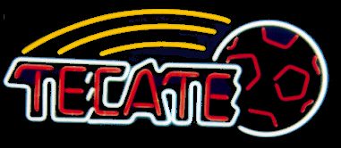 Tecate Soccer Ball Neon Sign
